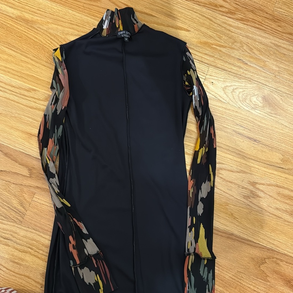 Petit Pois by Viviana G Oregon Muticolor Mesh Dress Bodycon Size Medium - Picture 12 of 12